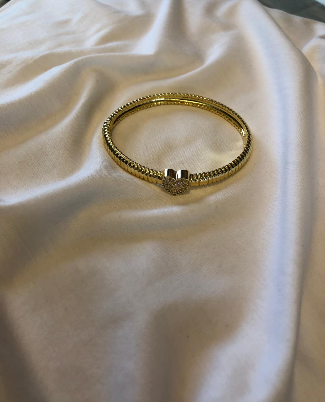 BRAZALETE DORADO CORAZON
