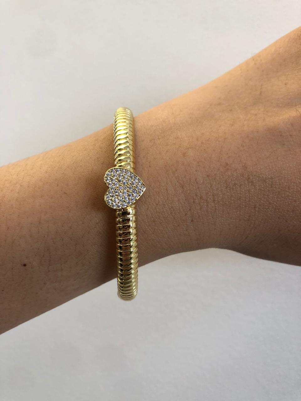 BRAZALETE DORADO CORAZON