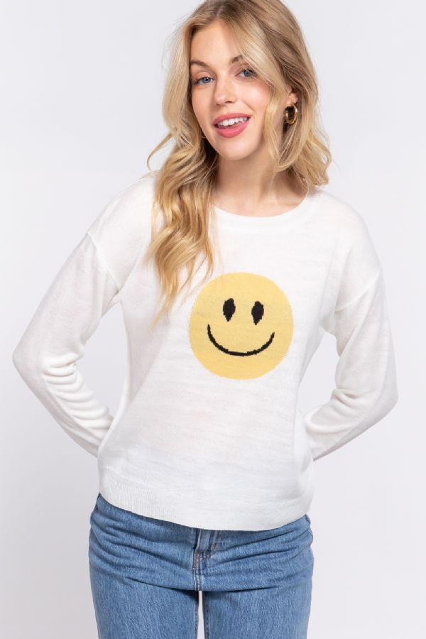 SWEATER YELLOW SMILE FACE