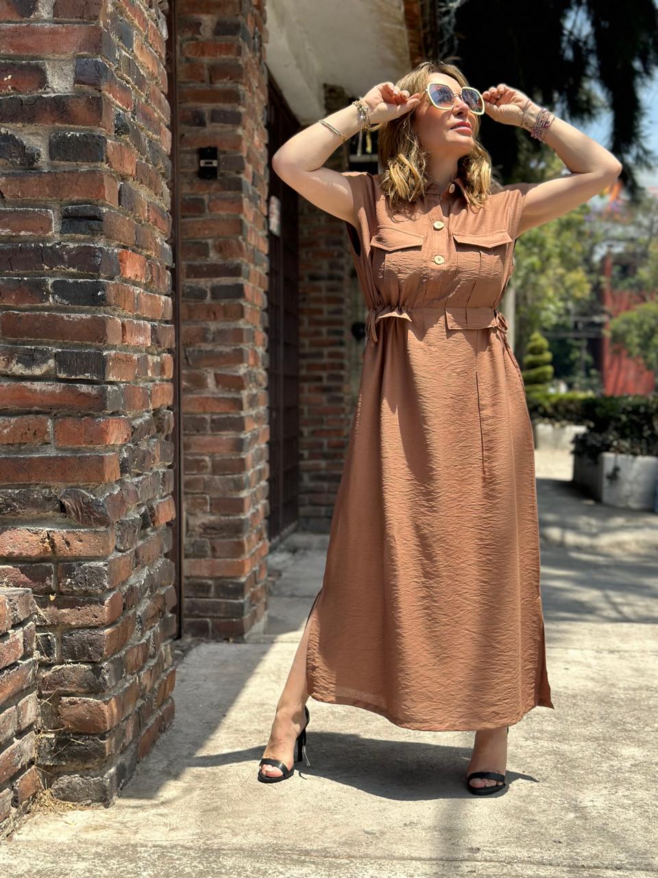 VESTIDO DOBLE JARETA CINTLI