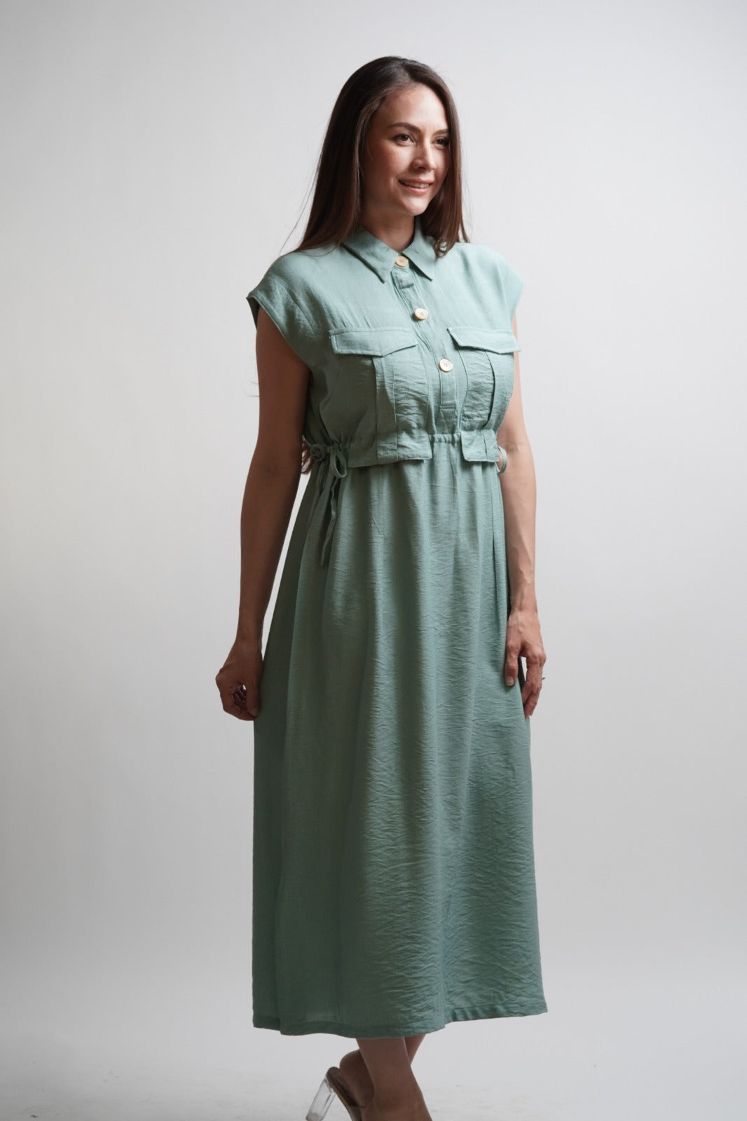 VESTIDO DOBLE JARETA CINTLI