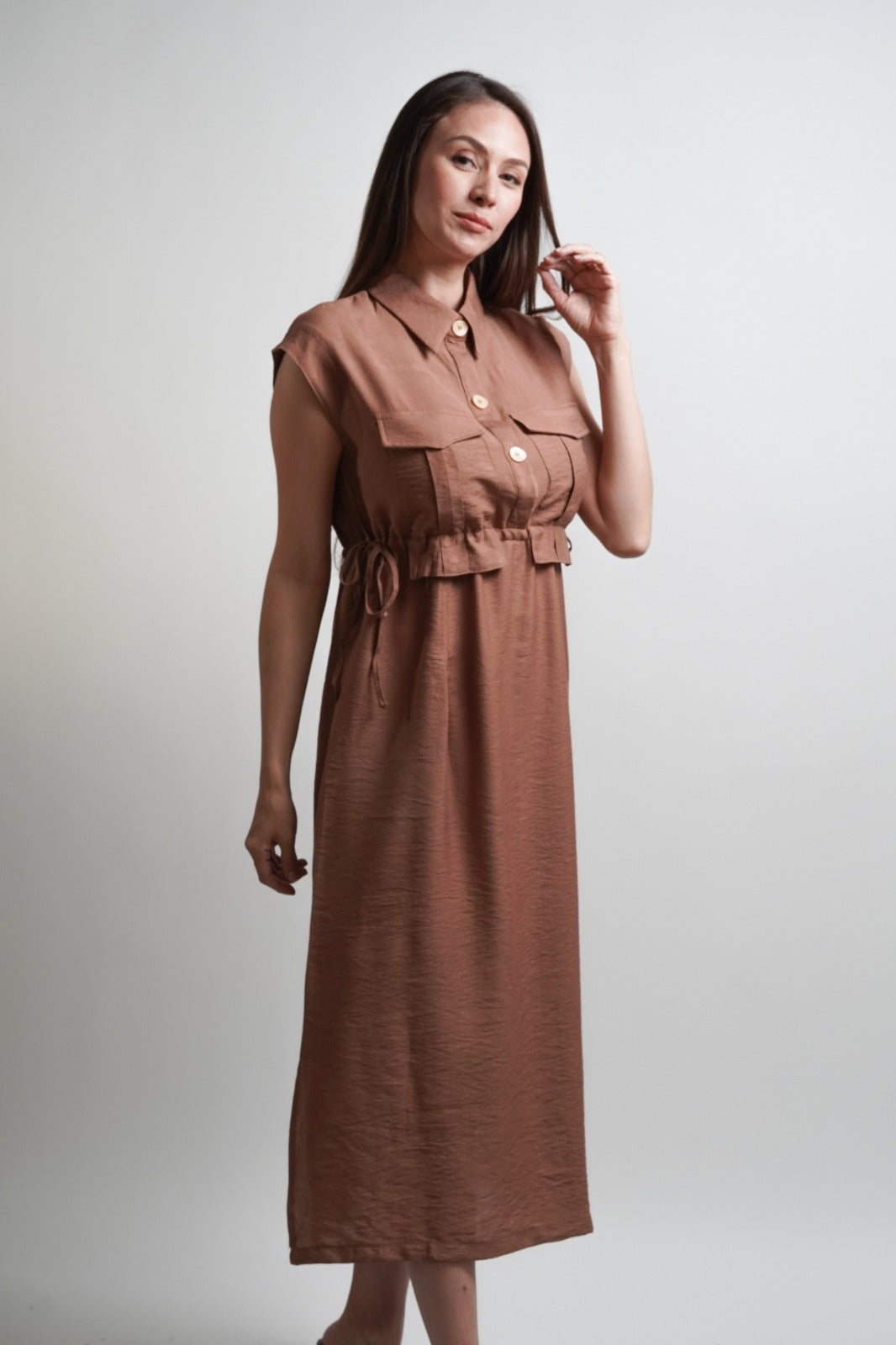 VESTIDO DOBLE JARETA CINTLI