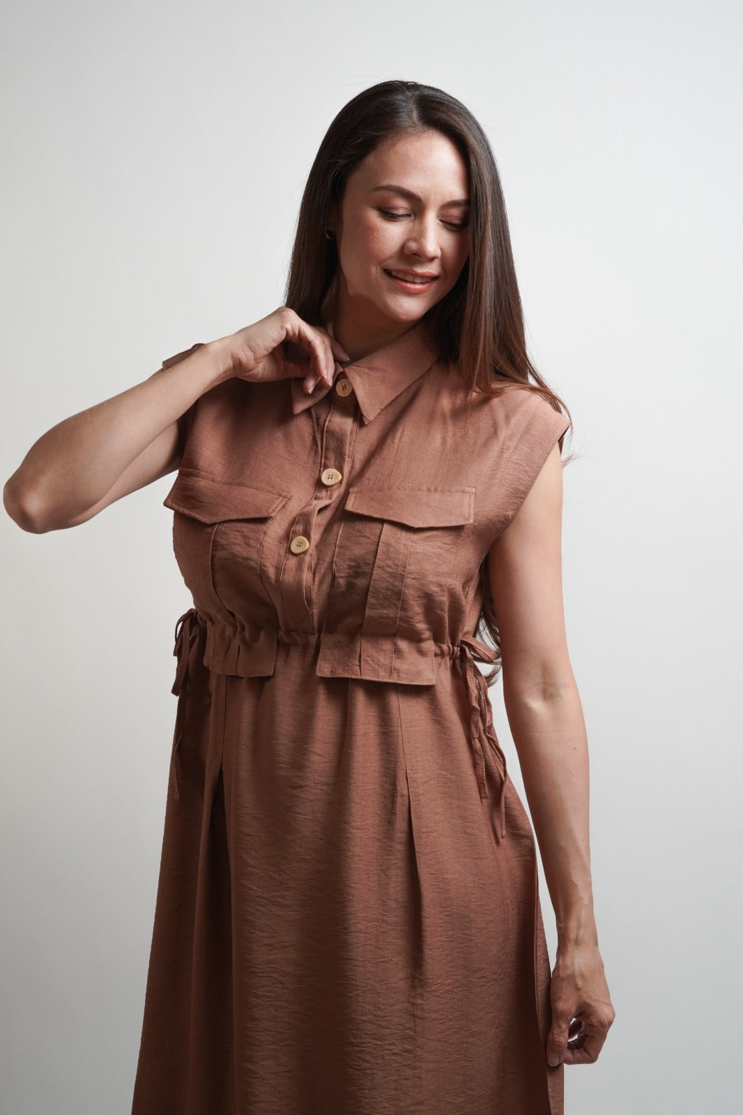 VESTIDO DOBLE JARETA CINTLI