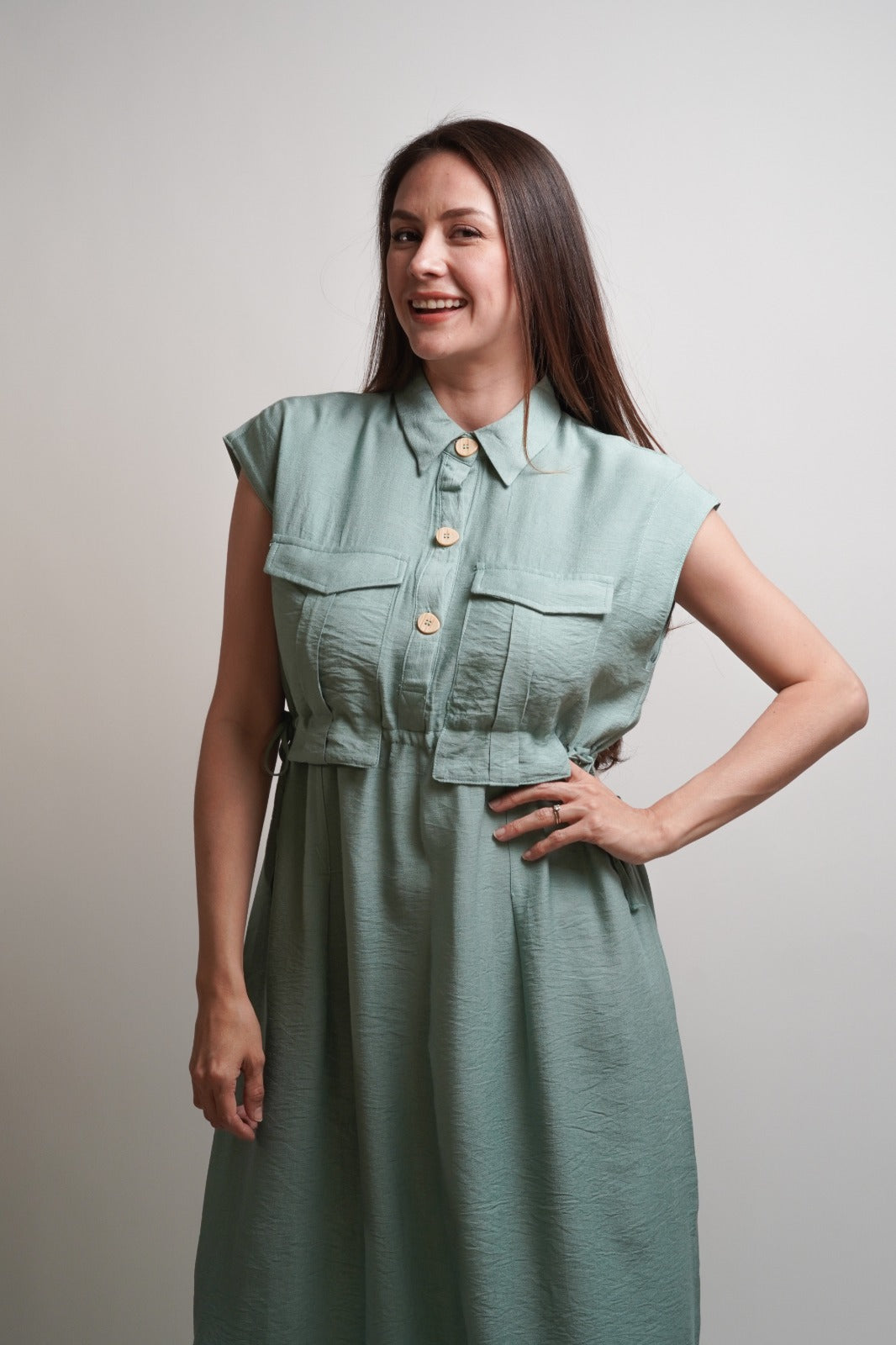 VESTIDO DOBLE JARETA CINTLI