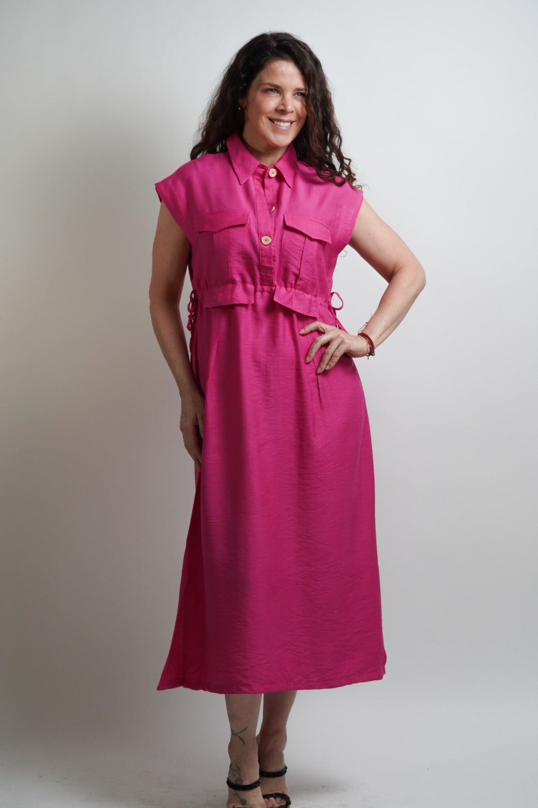 VESTIDO DOBLE JARETA CINTLI