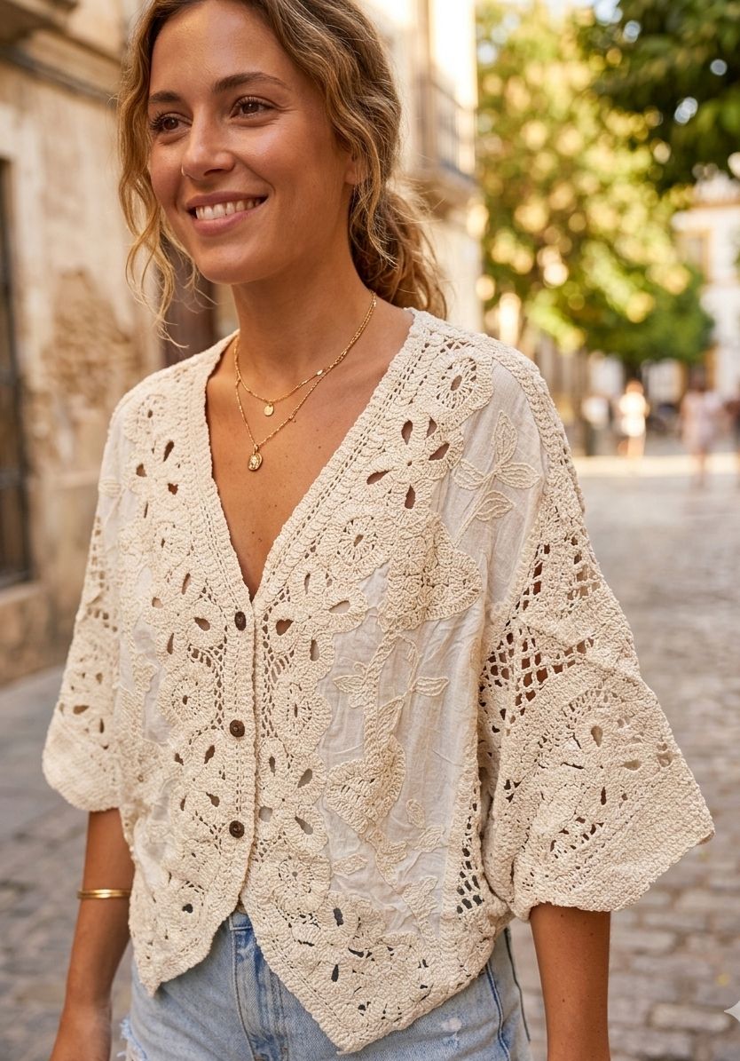 BLUSA CROCHET CARMINA