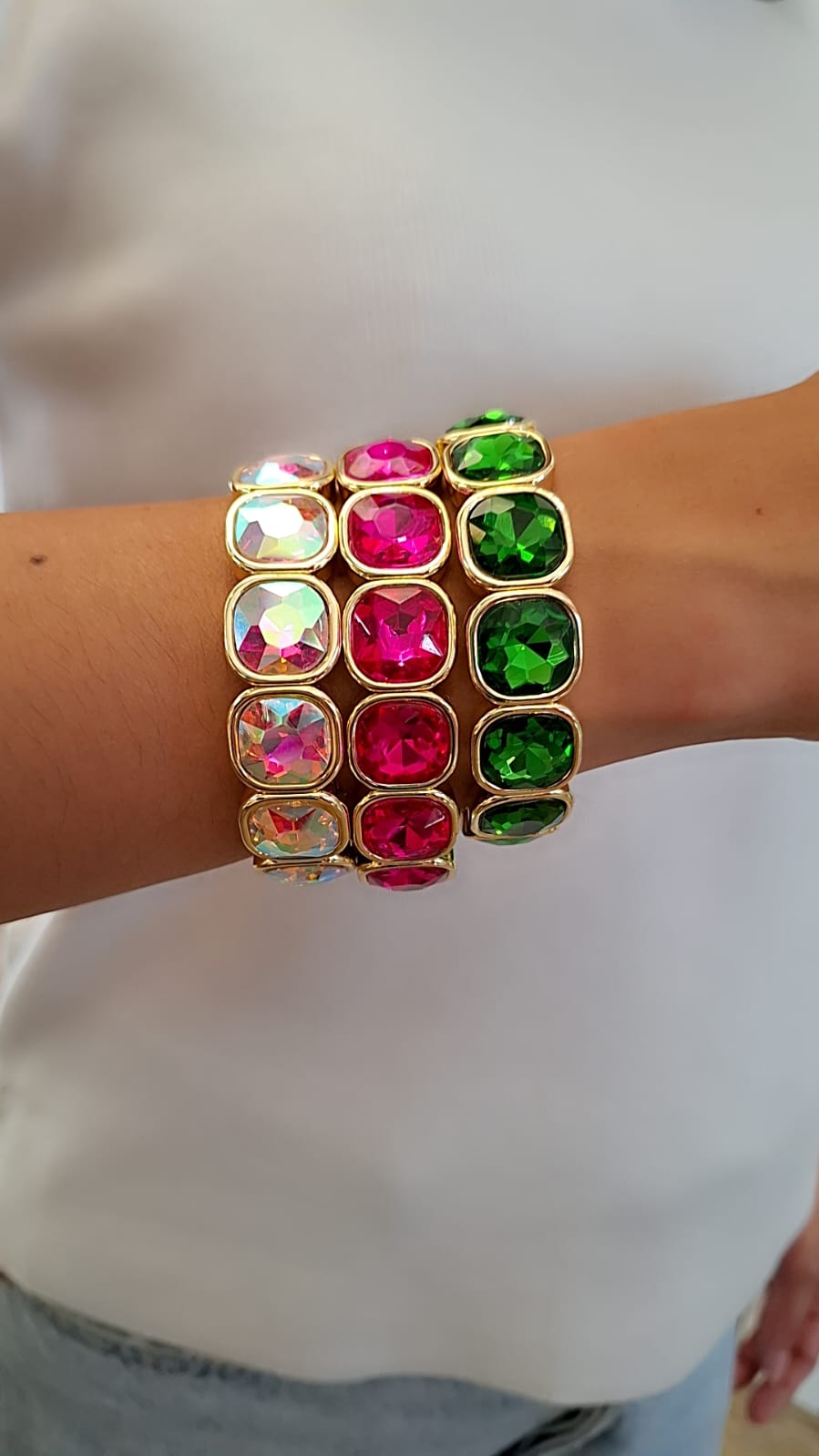 PULSERA DE PIEDRAS CUADRADAS