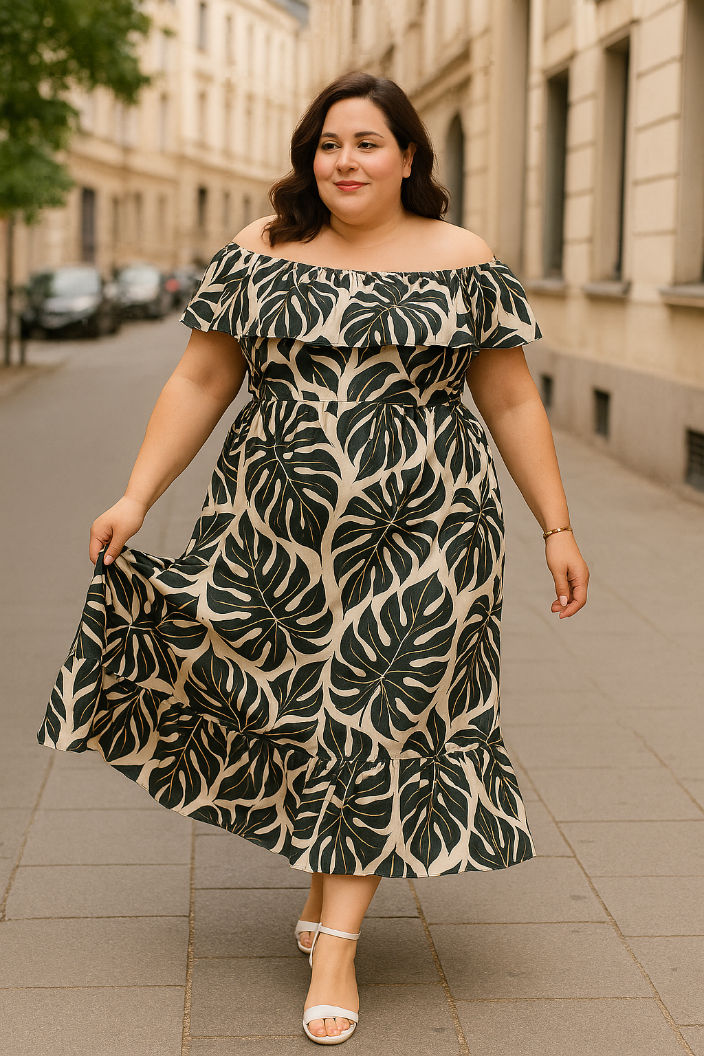 VESTIDO LARGO DE OLAN NILTZE