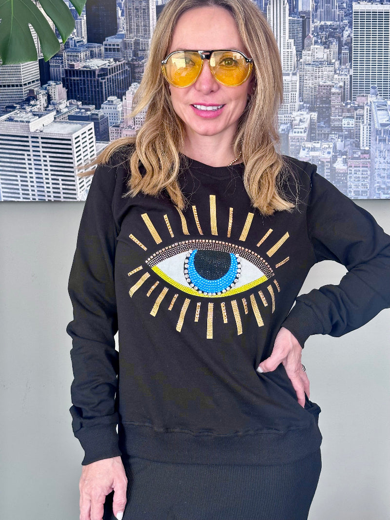 SUDADERA PEDRERIA EYE