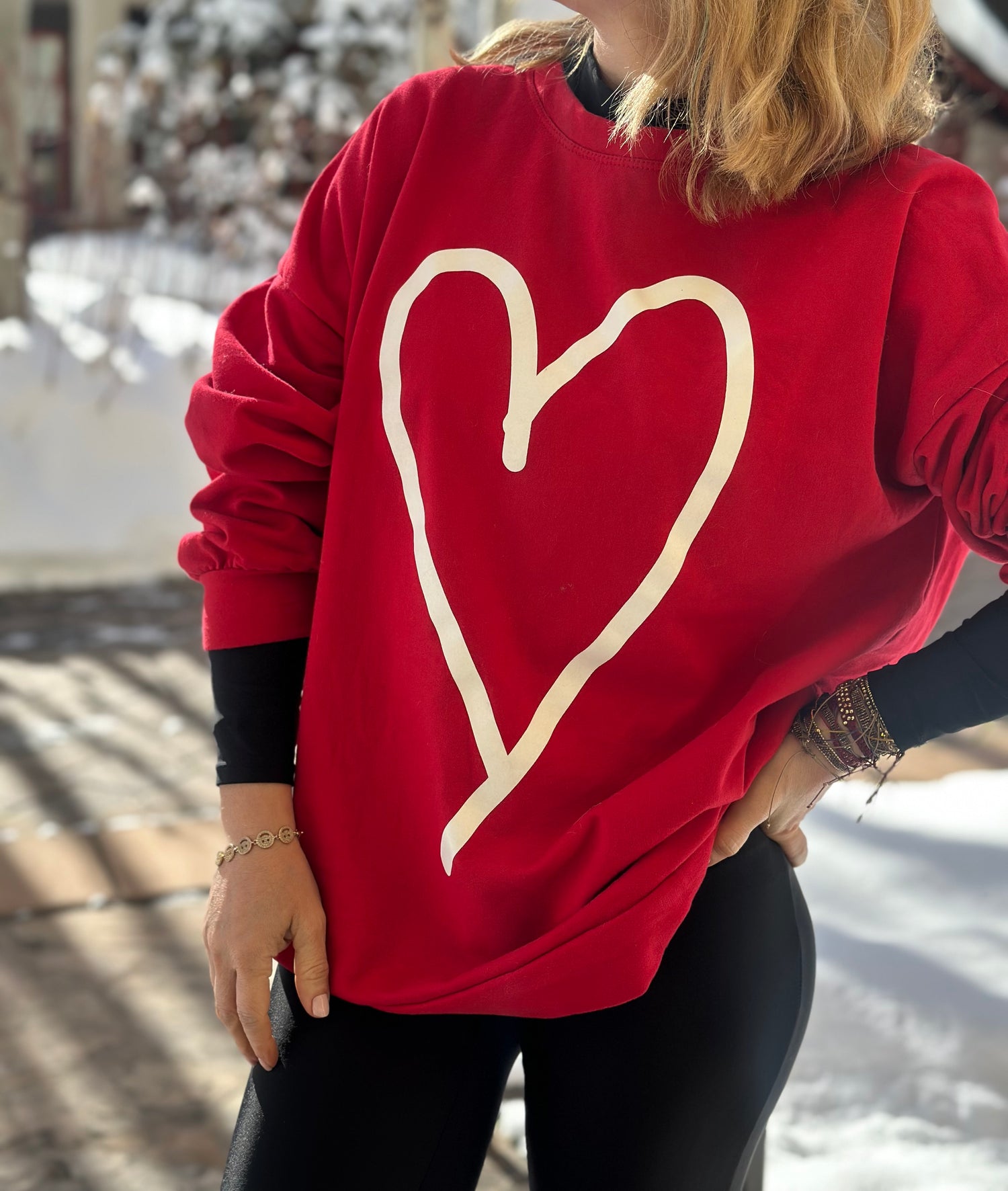 SUDADERA RED HEART
