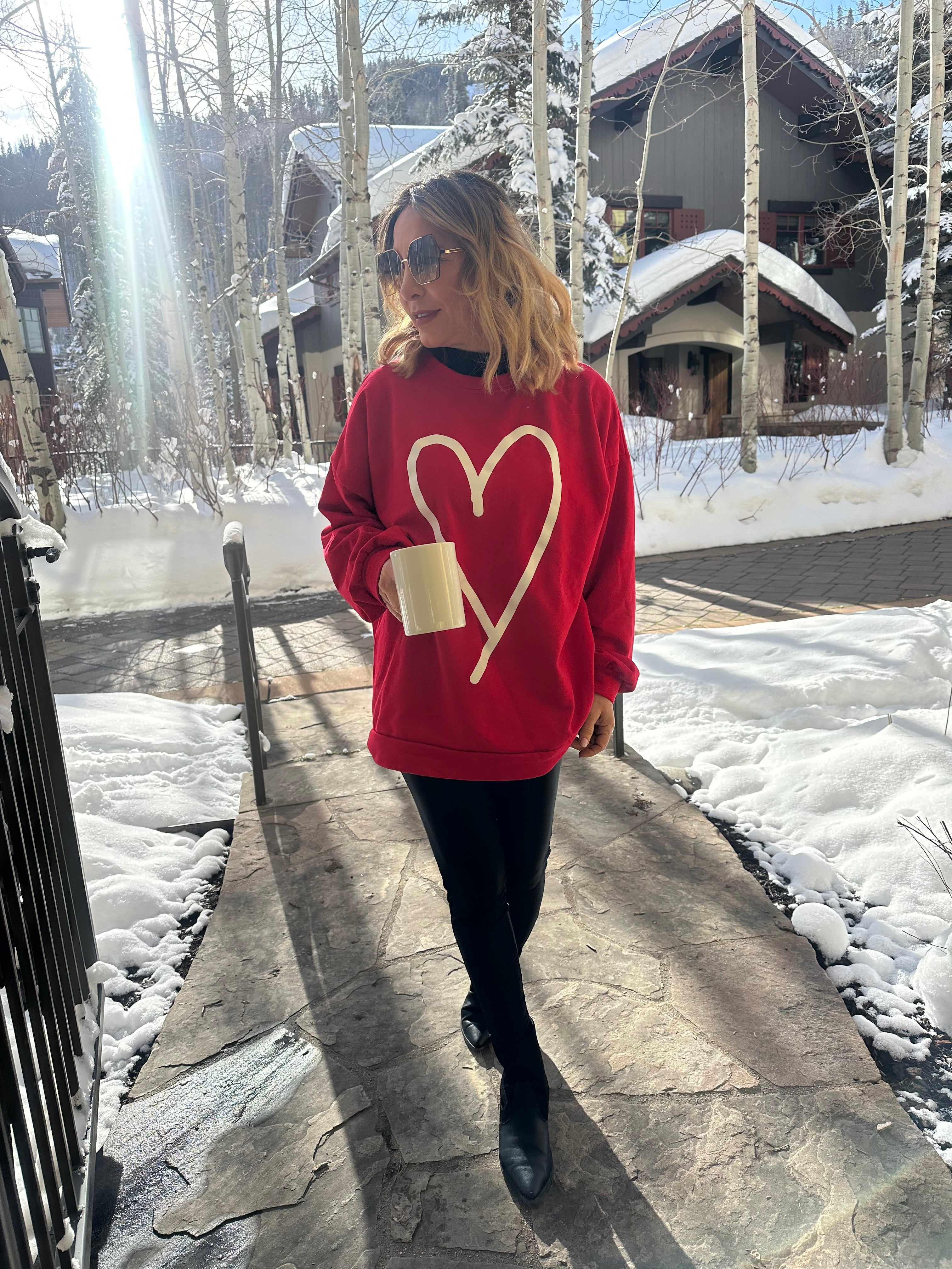 SUDADERA RED HEART