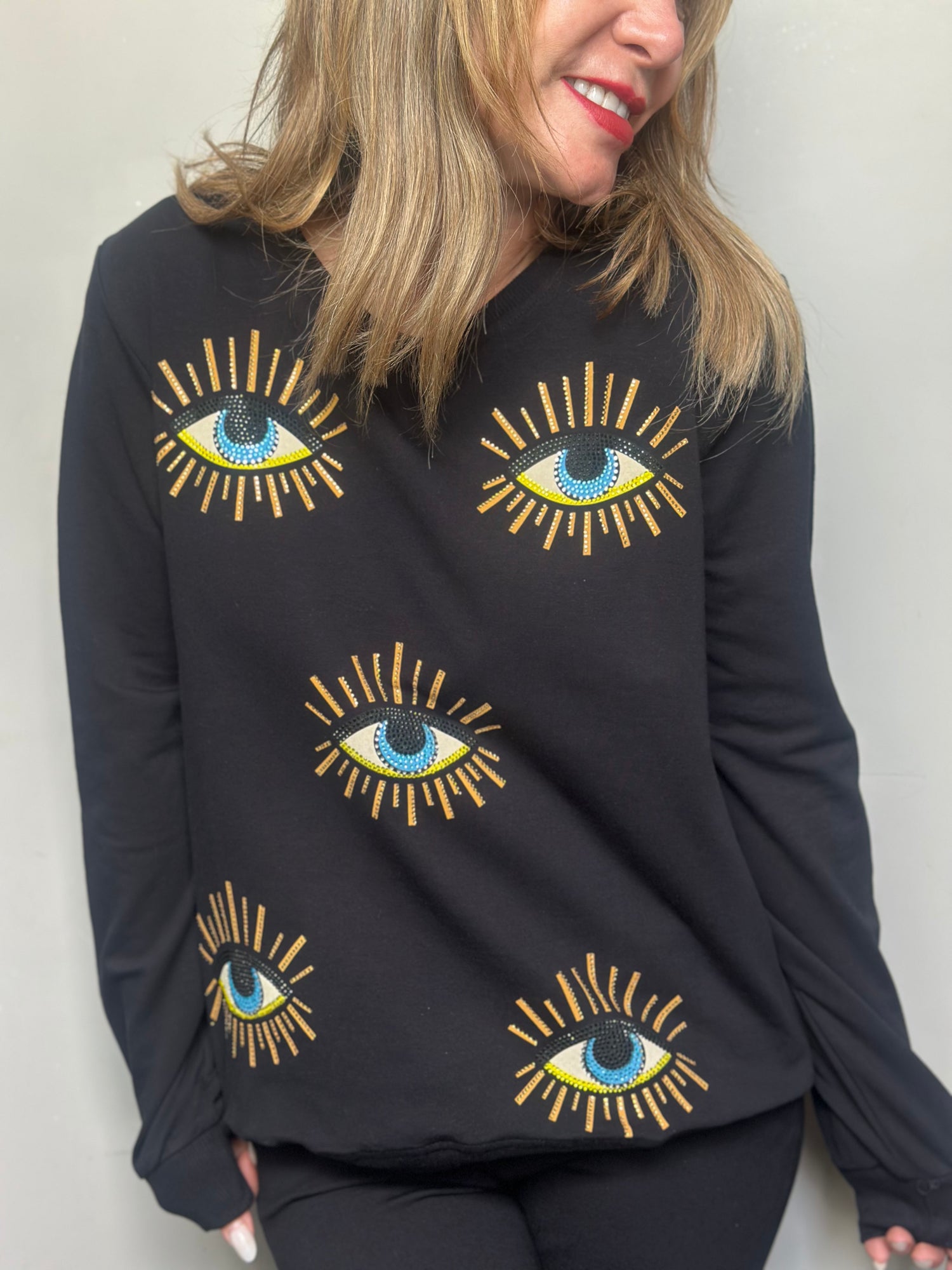 SUDADERA  MULTI EYES