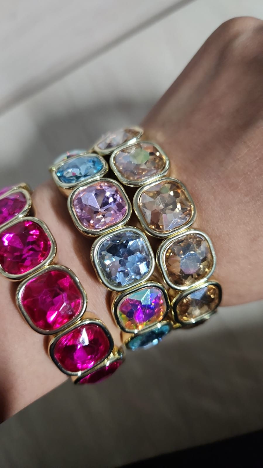 PULSERA DE PIEDRAS CUADRADAS