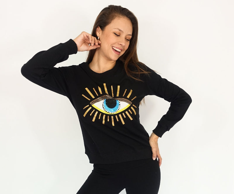 SUDADERA PEDRERIA EYE