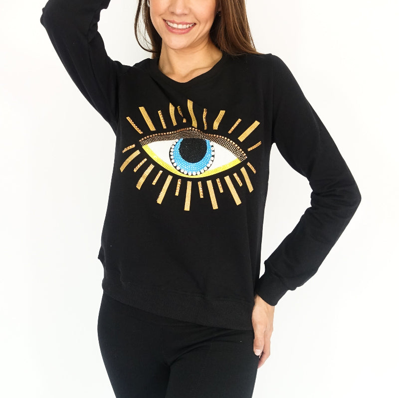 SUDADERA PEDRERIA EYE