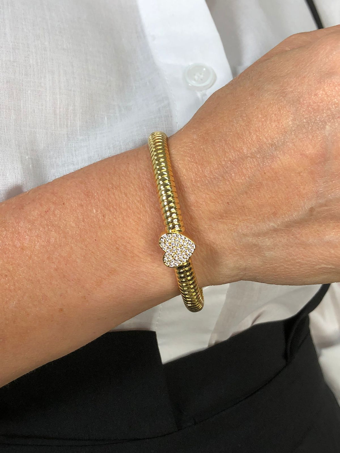 BRAZALETE DORADO CORAZON