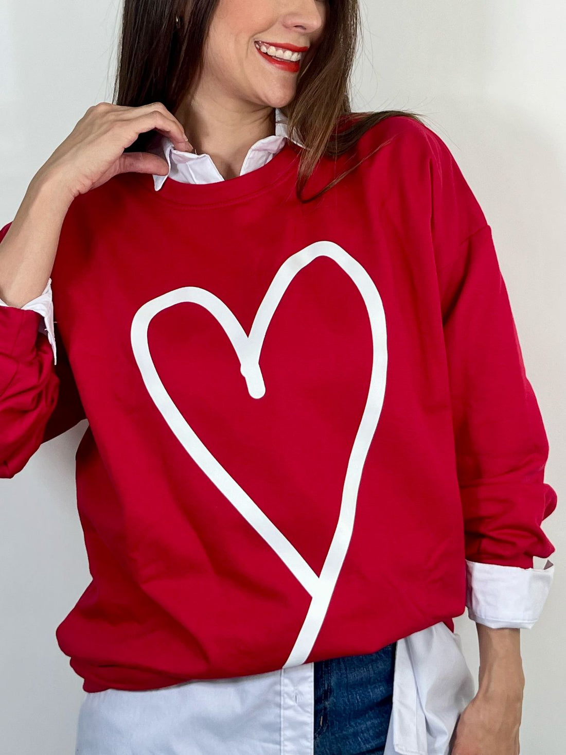 SUDADERA RED HEART