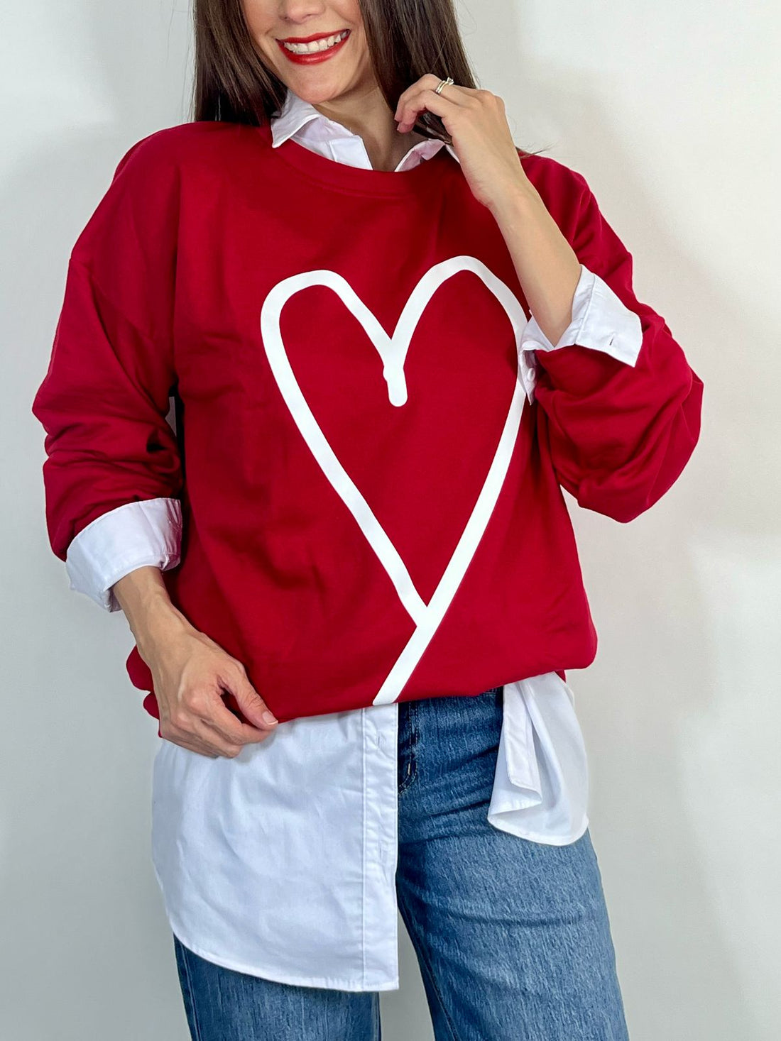 SUDADERA RED HEART